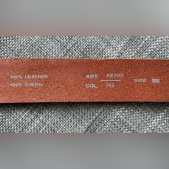 Replay Leather Men’s Anchor Plaque Belt - Picture 13 of 14